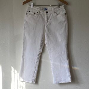 TILT White Capri Jeans Size 5 Y2K
